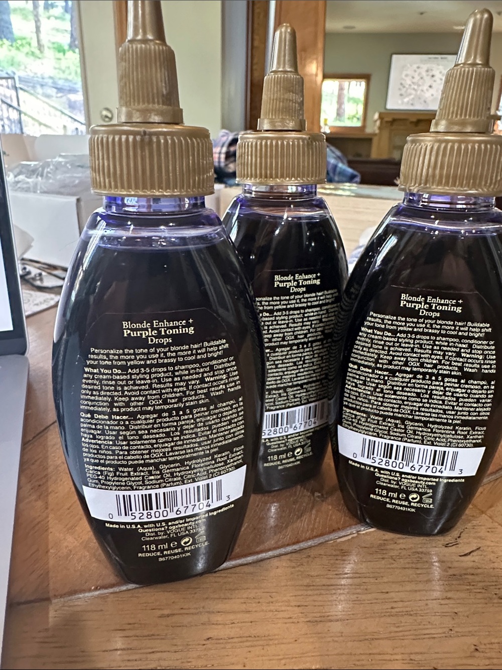 OGX Blonde Enhance+ Purple Toning Drops — Purple, 3 bottles - Picture 7 of 8